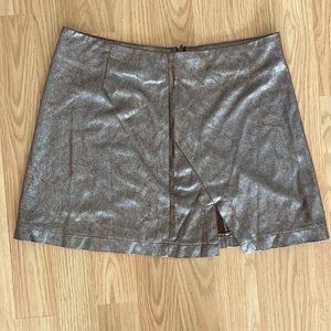 Gold metallic skirt size small
